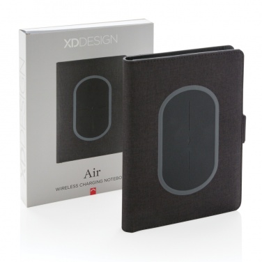 Logotrade promotional product image of: Air 5W wireless charging notebook cover A5